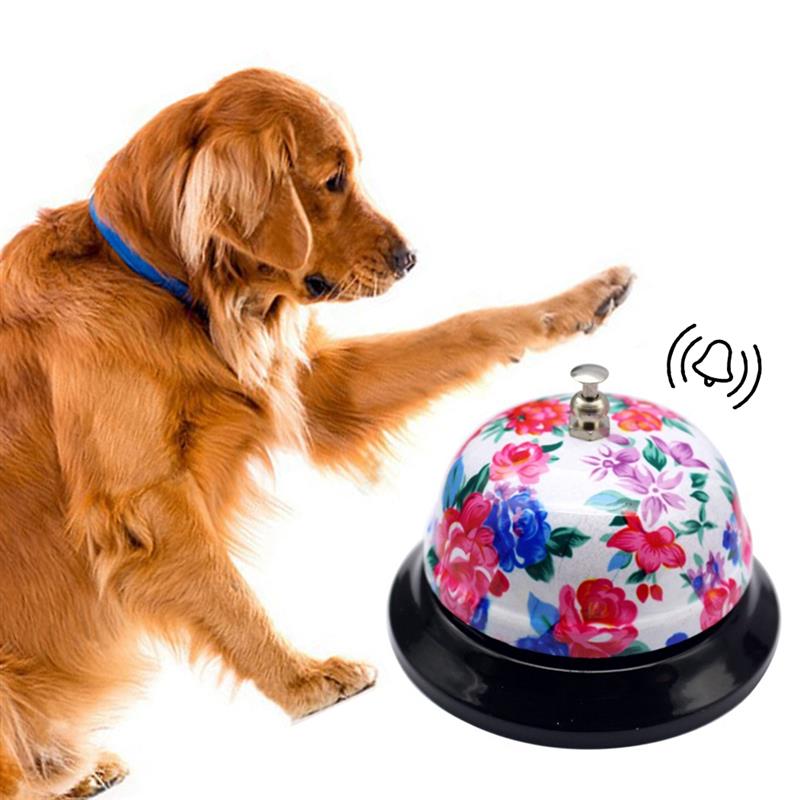 Interactive Dog IQ Training Ringer Toys Pet Puppy Kitten Feeding Food Called Dinner Bell Colorful Small Dog Training Accessories