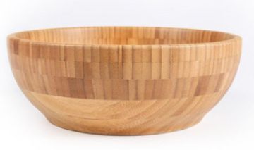 Bamboo Salad Bowl Set Wood salad bowl set: 25x9cm