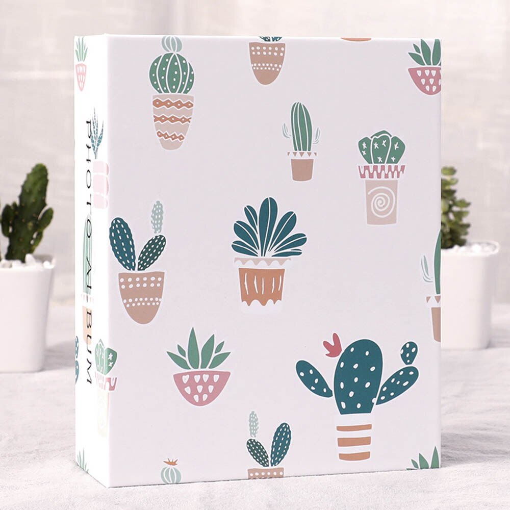 Album Photo 6 pouces, 100 poches, livre Photo interstitiel, pour enfants, famille, cadre de rangement d'images: Cactus