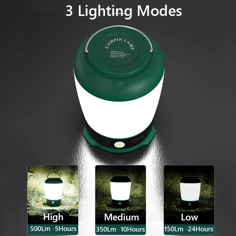500w led camping lommelygte genopladelig lanterne til udendørs telt lampe bærbare lanterner nødsituationer varmt og hvidt lys til grill
