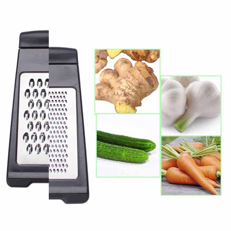 Rallador multifunción de dos pliegues, rallador de acero inoxidable para Limón, queso, vegetales, pelador, rebanador, herramienta de cocina, cortador de frutas y verduras