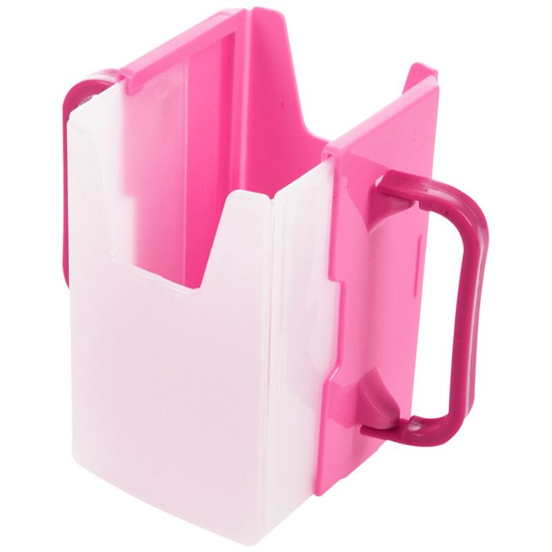 Baby Child Universal Juice Pouch Milk Box Holder Cup Toddler Self-Helper pink