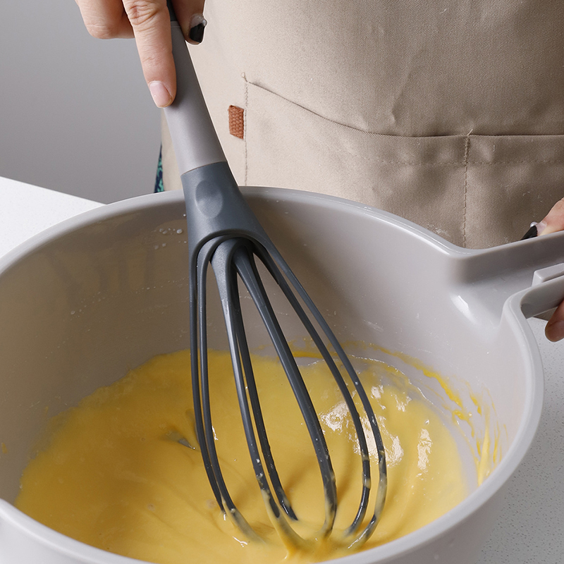 1 stuk 2-in-1 twist garde, opvouwbare ballongarde Plastic eierklopper voor koken en bakken - keukengereedschap