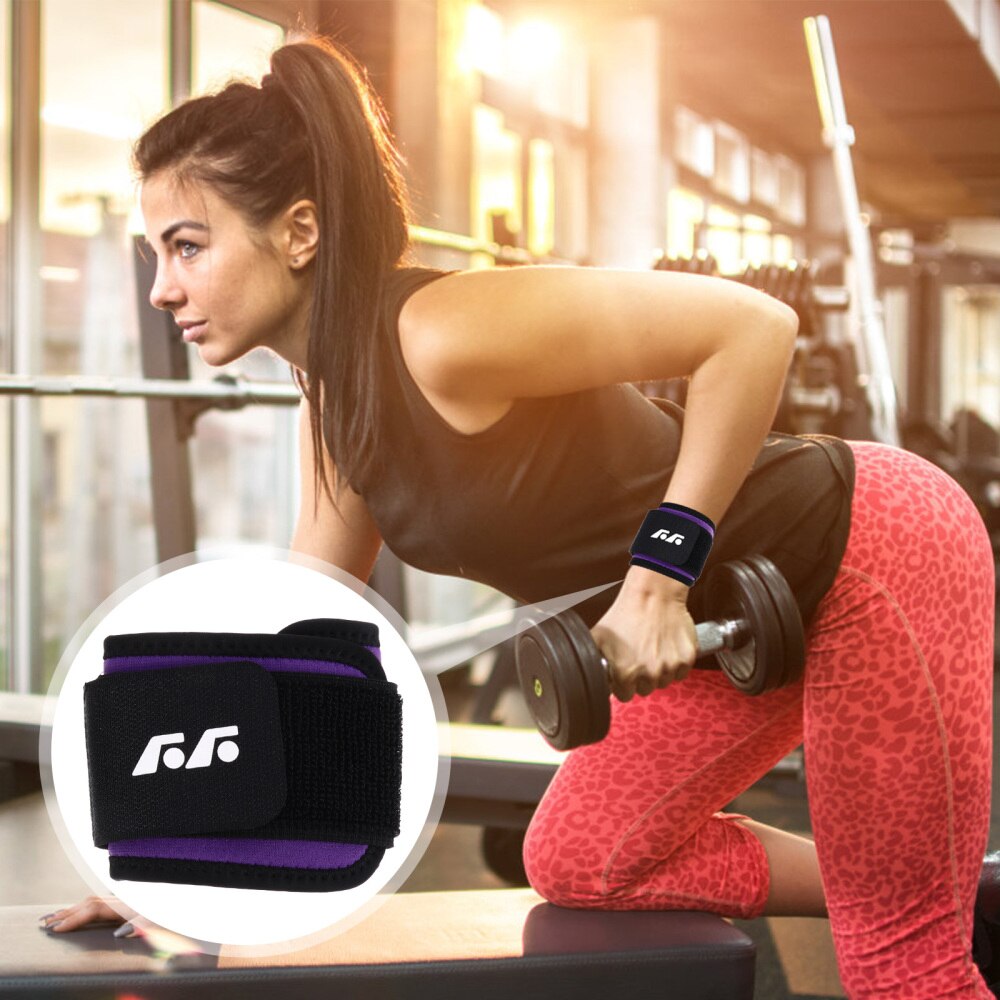 1 paire de bracelets de sport, brassard de Fitness pour l'extérieur: Purple
