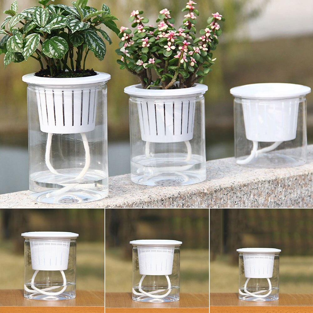 Tabletop Plant Pot Window Decor Outdoor Planter Self watering Automatic absorption