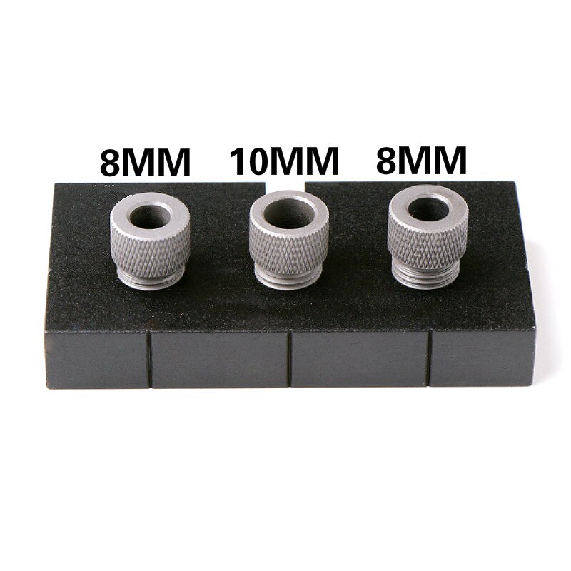 Træbearbejdning bore guide dyvel hul bore guide jig bore locator kit tømrer positioneringsværktøj m/ trinborebits: Sæt c
