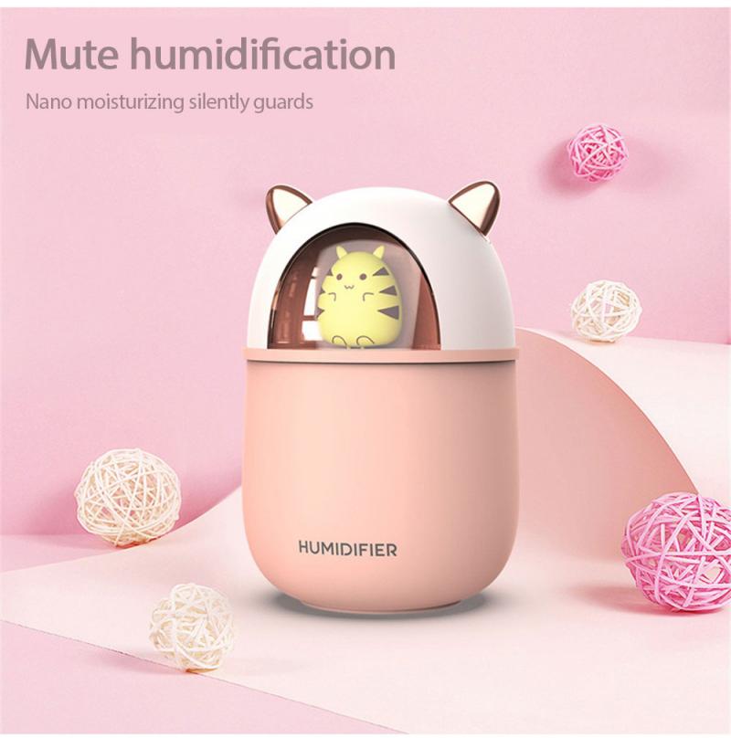 Portable Mini Humidifier Car Home LED Lamp Nano Diffuser Mist Purifier USB