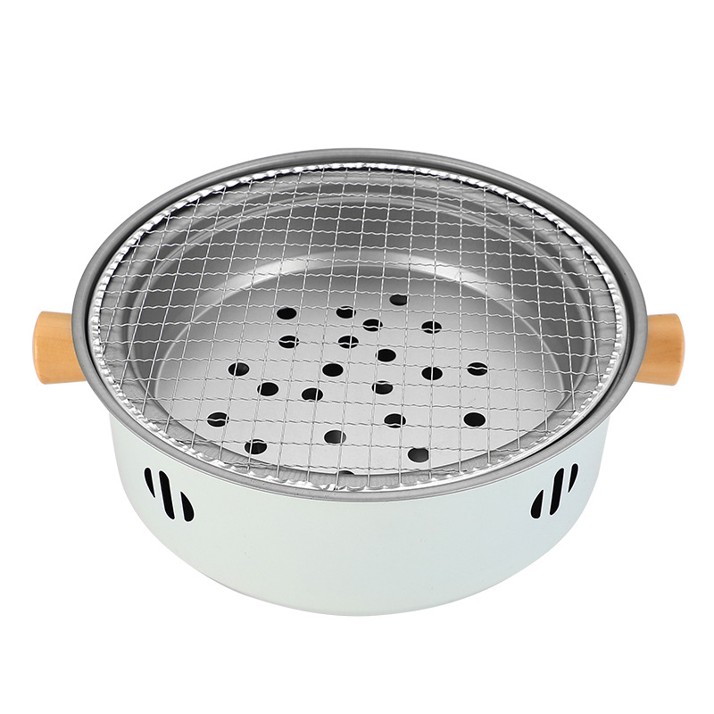 Portable Outdoor Barbecue Grill for A Picnic Barbecue and Barbecuing Barbecue Stove Set of Utensils Basin Tea Stove