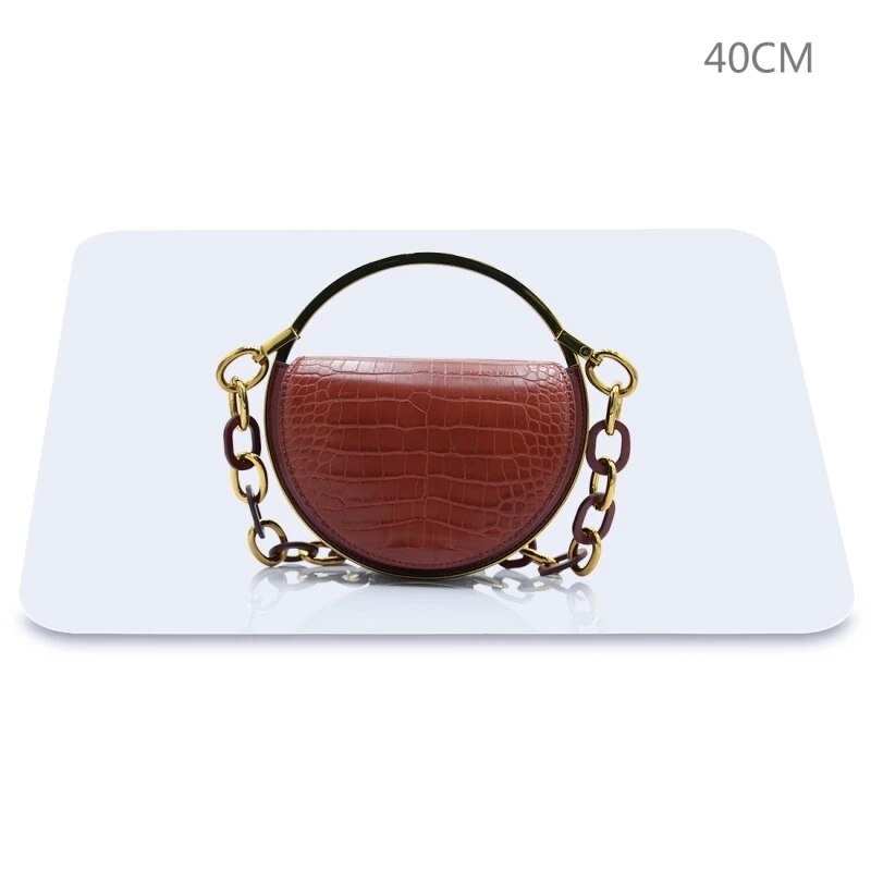 Photography Acrylic Reflective Display Table Background Board For Desktop photography Black White Double Sided 20/ 30/ 40 cm