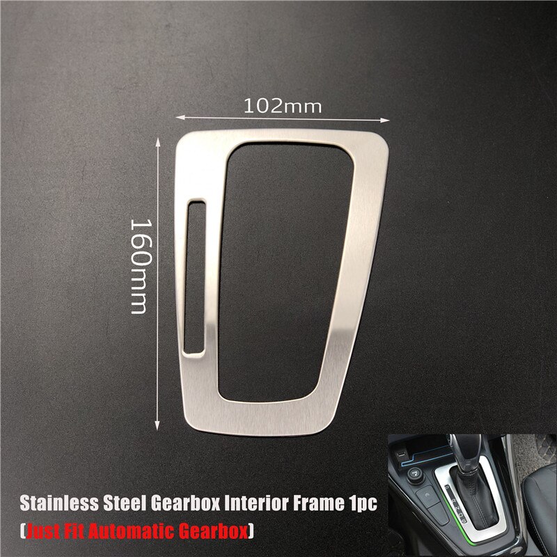 Car Accessories Gearbox Water Cup Holder Panel Trim Interior Decoration Frame sticker For Ford Focus 3 mk3: Steel Interior Frame