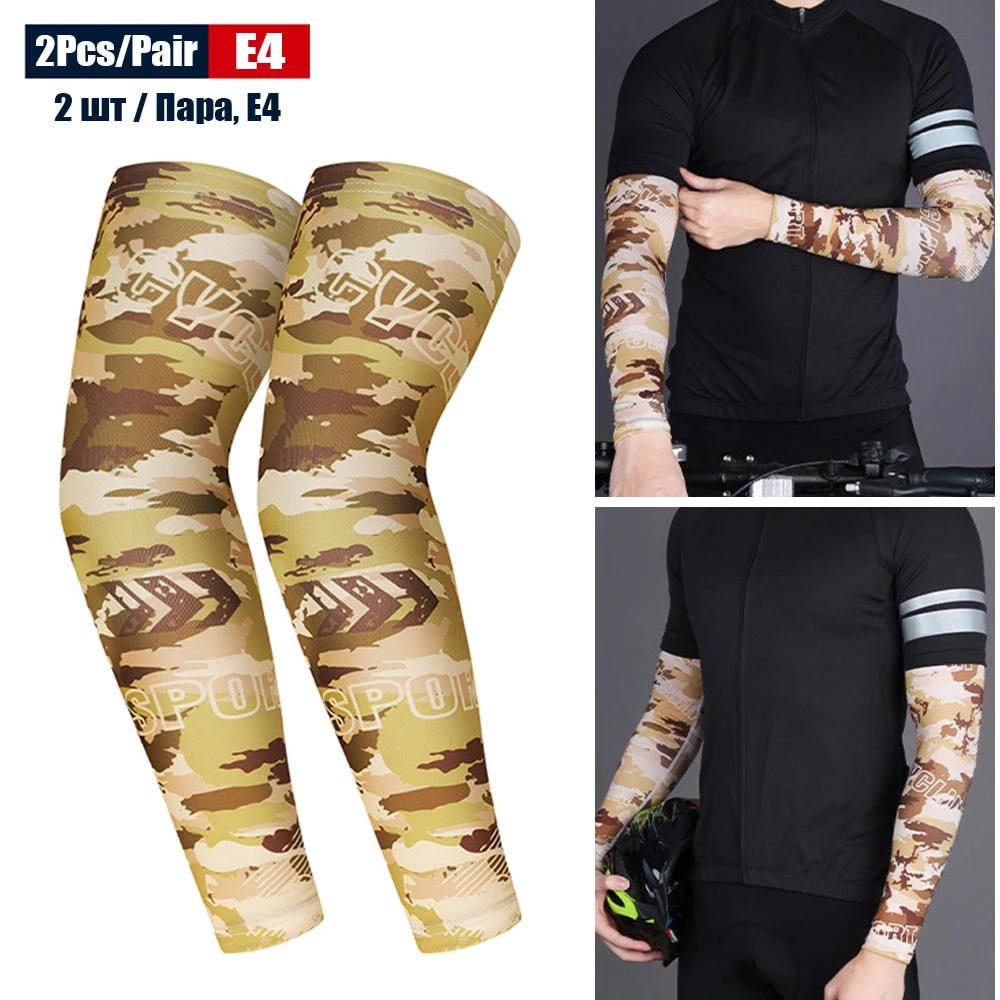 1 Paar Sport Fietsen Armmouwen Anti-Uv Zonwering UPFArm Compressiehoes voor Hardlopen Basketbal Voetbal Vissen: M / Lavendel