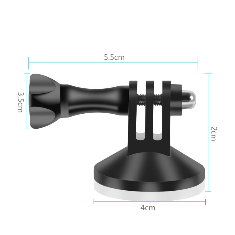 Suporte de montagem magnética metal titular adaptador para gopro hero 9 8 7 6 5 4 xiaomi yi 4k sjcam sj4000 eken h9 acessórios da câmera ação