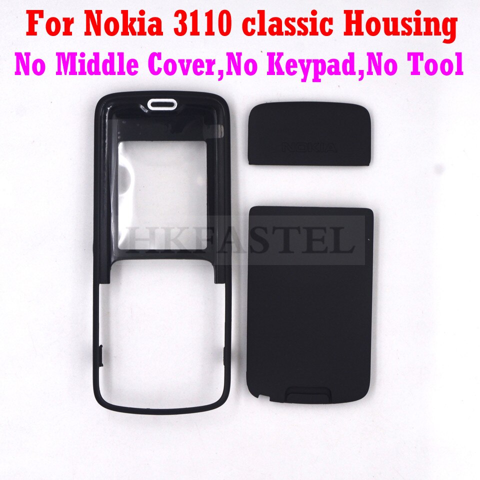 HKFASTEL Cover For Nokia 3110c 3110 Classic 3109c 3109 Mobile Phone Full Housing with Keypad Case Tool: 3110C Housing