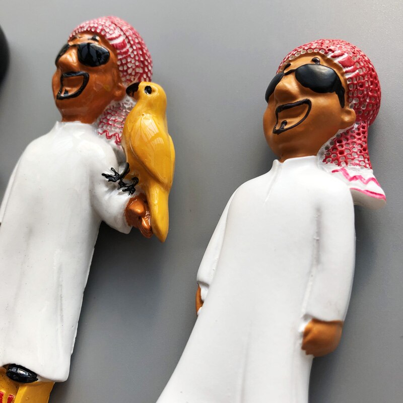 Dubai Regal Refrigerator Magnet 3D Character Fridge Magnet Magnet Resin Magnetic Fridge Magnet Tourist Souvenir