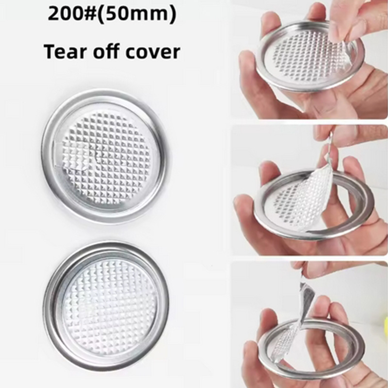 Lata vacía de 350ml, cubierta de aluminio, tarro de plástico transparente, sello de botella de PET para café, latas de té con burbujas, tapa de anillo de lámina para conservas, boca de botella E