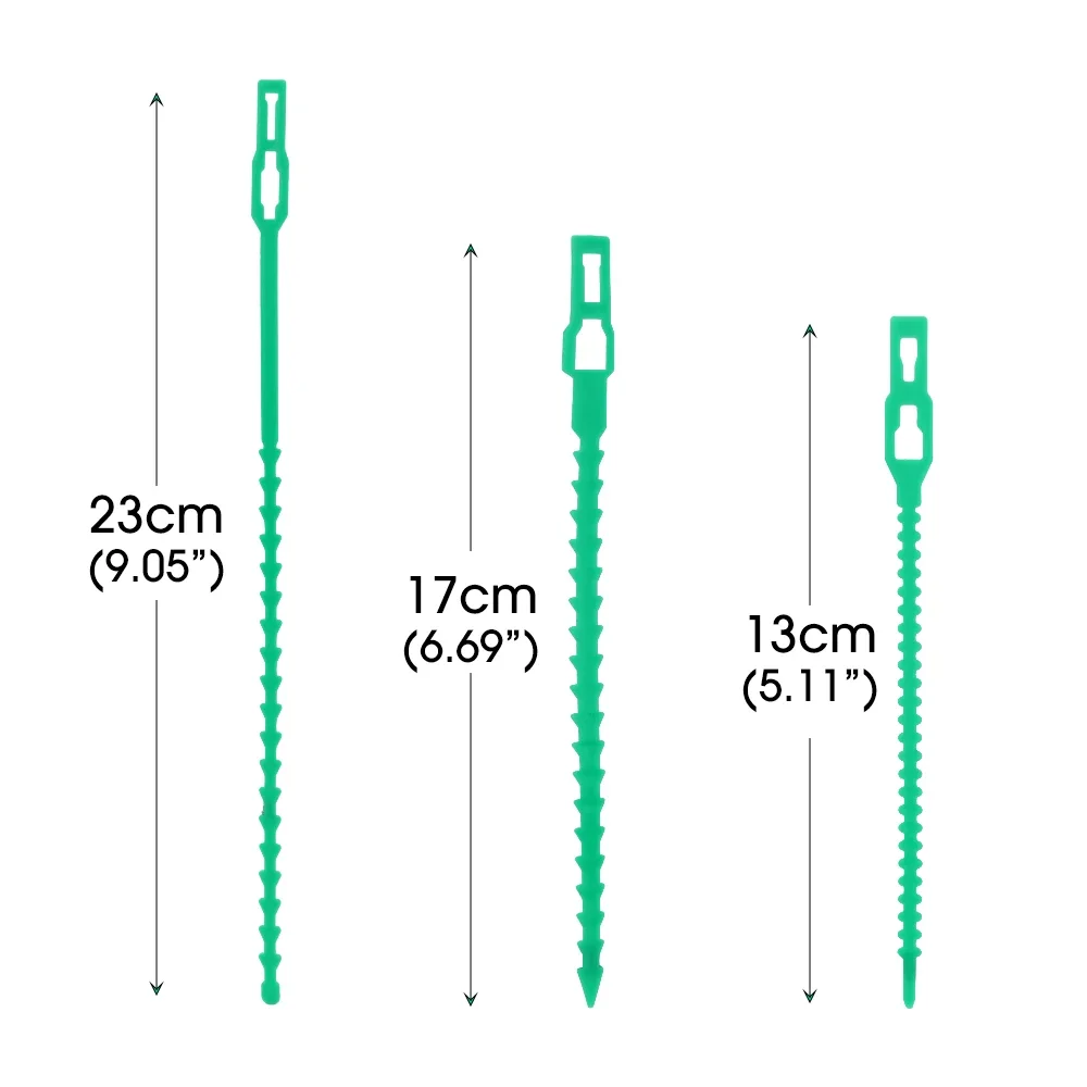 10/500x Adjustable Plastic Plant Cable Ties Reusable Garden Fastener Tie Plant Climbing Cable Ties Tools Tree Support Accessory