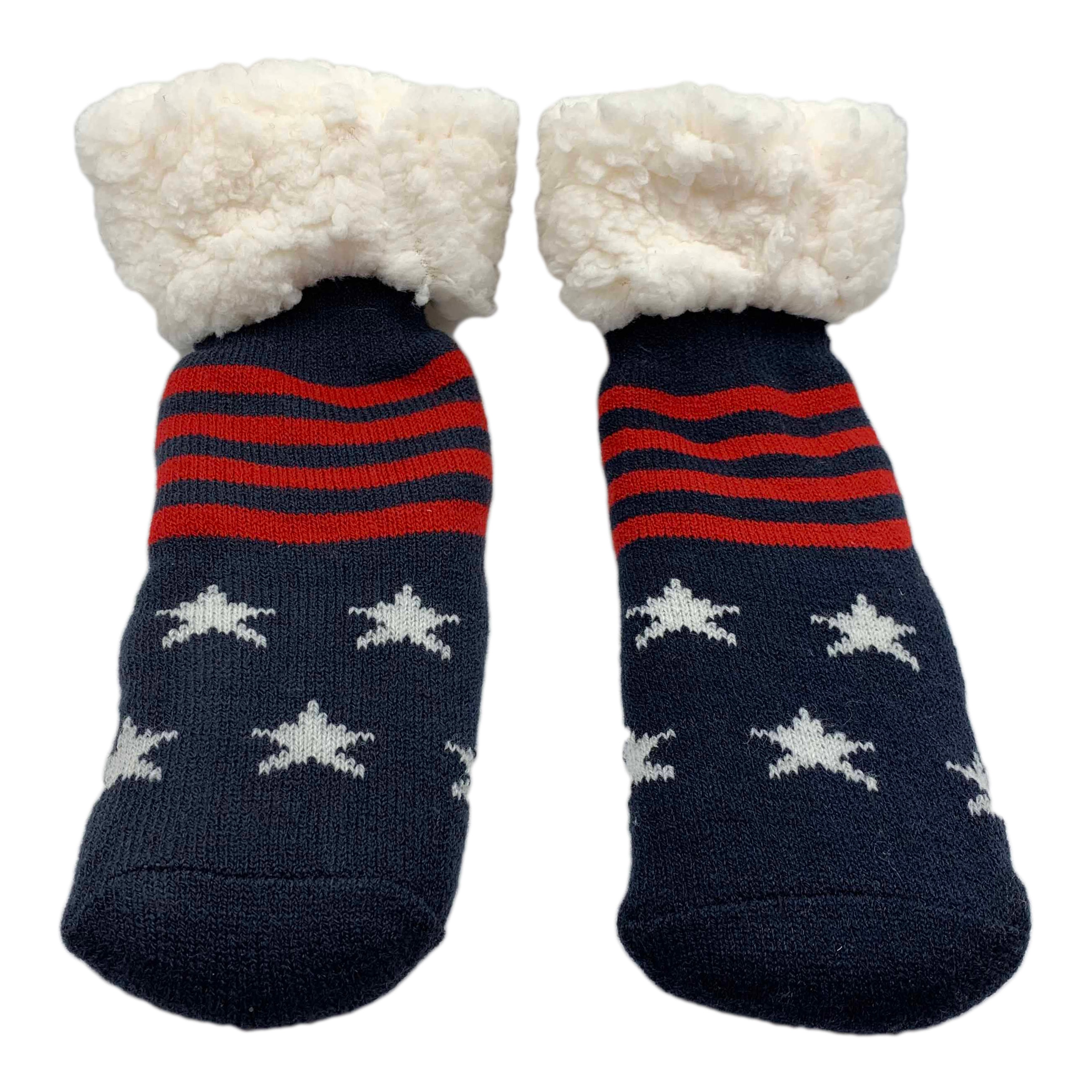 Børn plys varme hus sokker børn bomuld bløde gulv hjemmesko søde stjerne mønster fuzzy sokker til baby vinter varmere