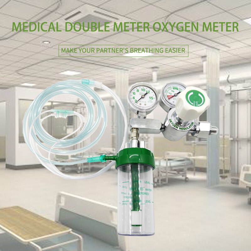 ! Oxygen Regulator CGA540 With Flowmeter Gauge High Pressure For For Oxygen Cylinder 4000Psi