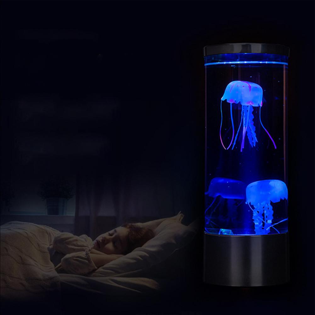 Simulation Jellyfish Light Realistic Wear-resistant ABS Household Table Lamp for Bedroom