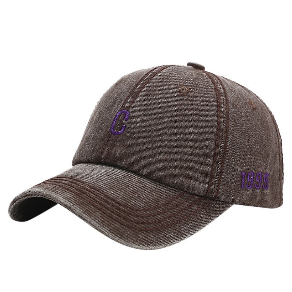 summer Baseball Cap Men Women Embroidery C Letter Baseball Caps Adjustable hat Sun Hats бейсболка мужская: Coffee 