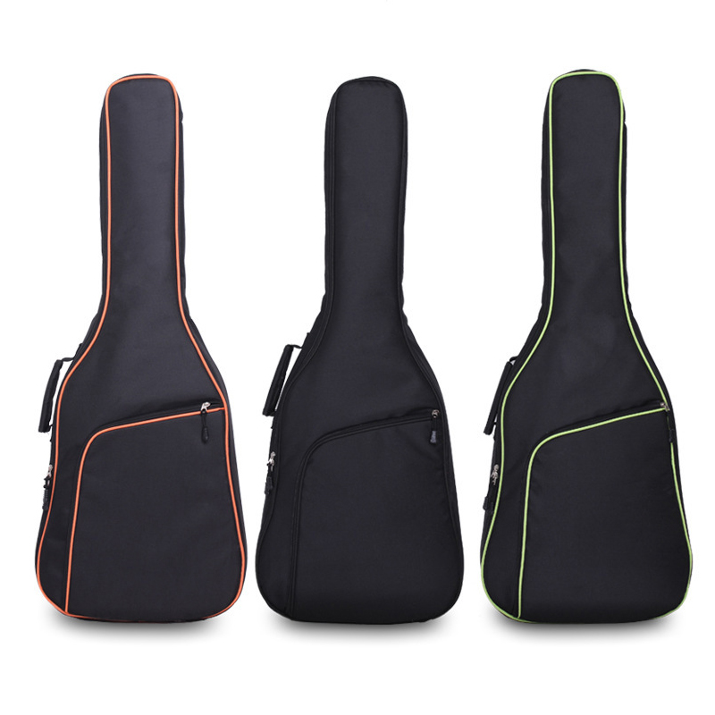 40/41 Inch Oxford Stof Elektrische Gitaar Case Kleurrijke Rand Gig Bag Dubbele Bandjes Pad 8 Mm Katoen Verdikking soft Cover Rugzak