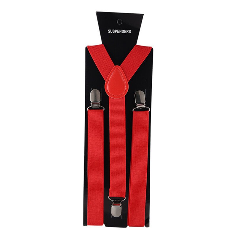 Bretelle per uomo Pantaloni Abbigliamento Bretella per adulti Camicia da uomo Abito da donna Festa di nozze Colori solidi Gonna da abito con bretelle Cinghie
