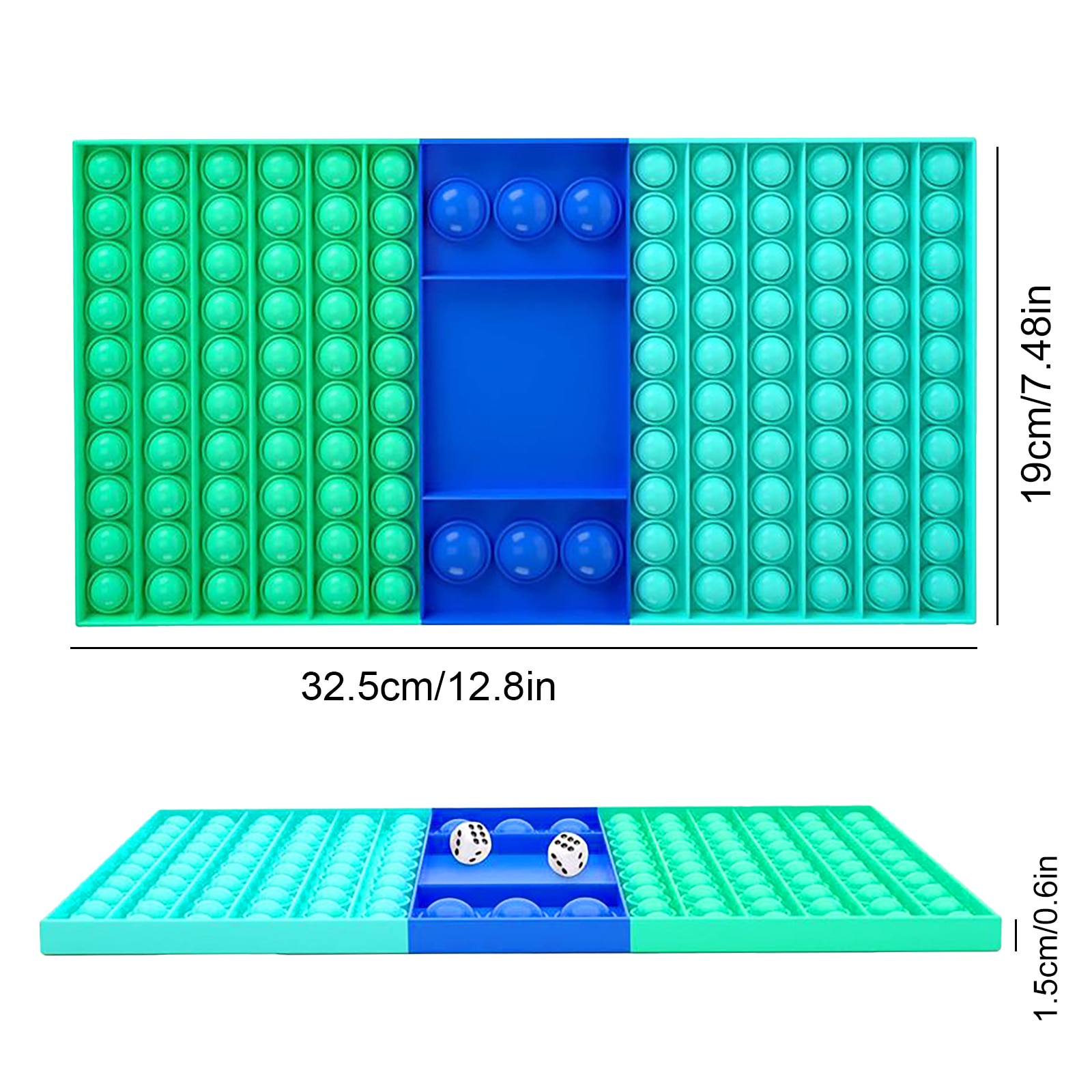 Big Size Fidget Toys Push Bubble Chess Board Stress Relief Puzzle Toy Autism Need Sensory Toys Antistress Two Players Chess Game