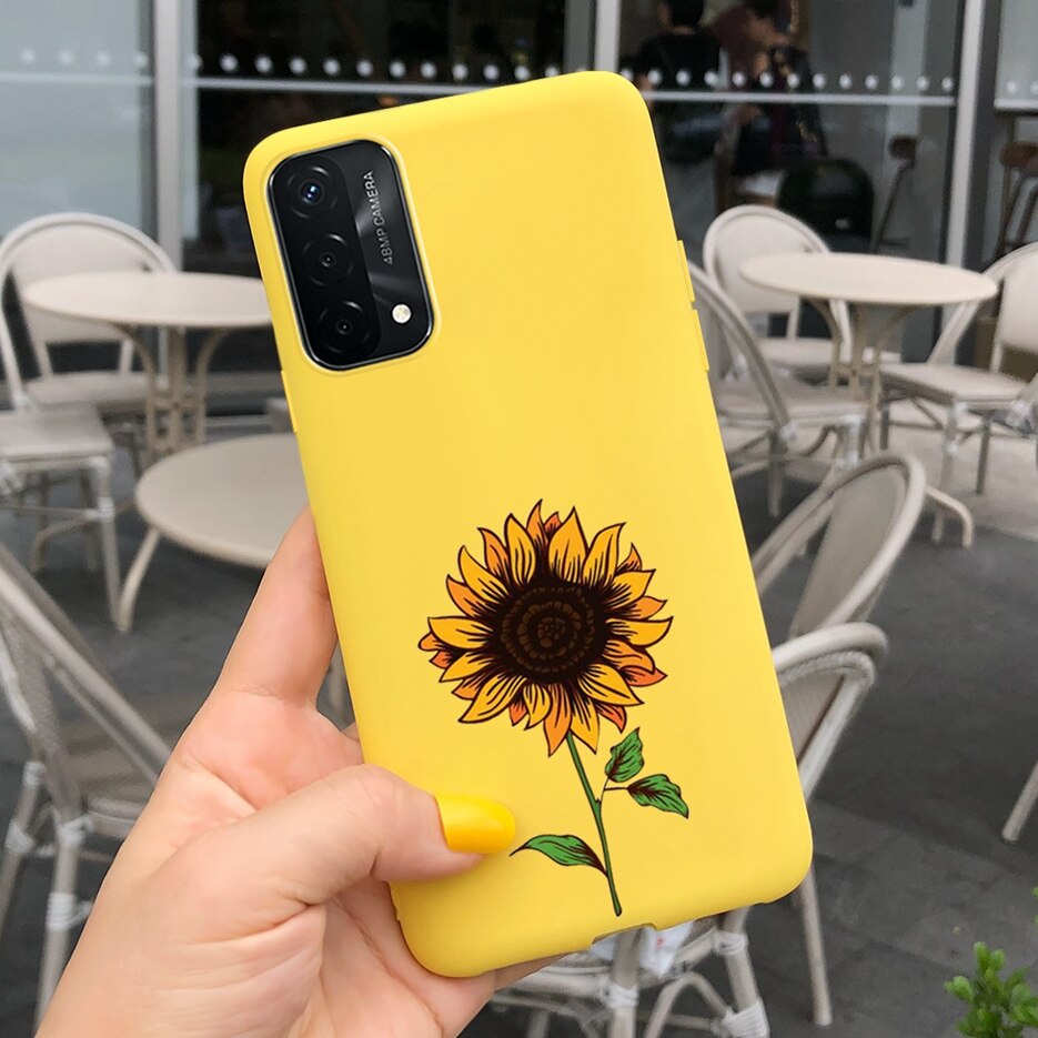 Hübsche mädchen-hülle für oppo reno 6 lite, silikon-Sanft-tpu-hülle, handyhülle für oppo reno 6 lite, reno 6 #39 rückseite 6.43 #39: Gelb 1055