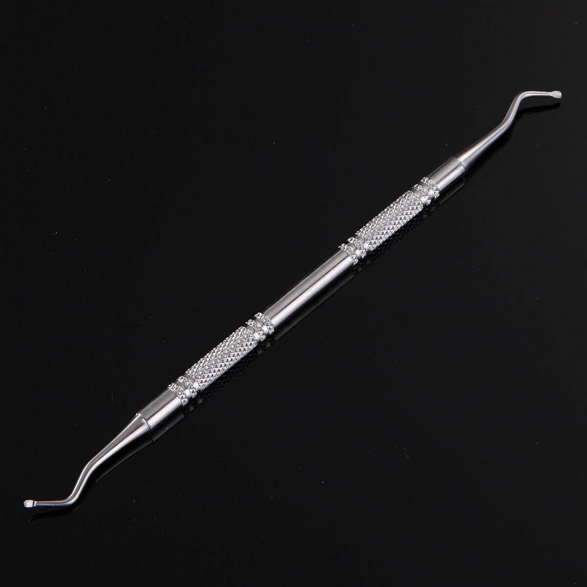 Monja Dual End Stainless Steel Dead Skin Remove Cuticle Pusher Nail Ingrown Corrector Care Clean Hook Manicure Pedicure Tool