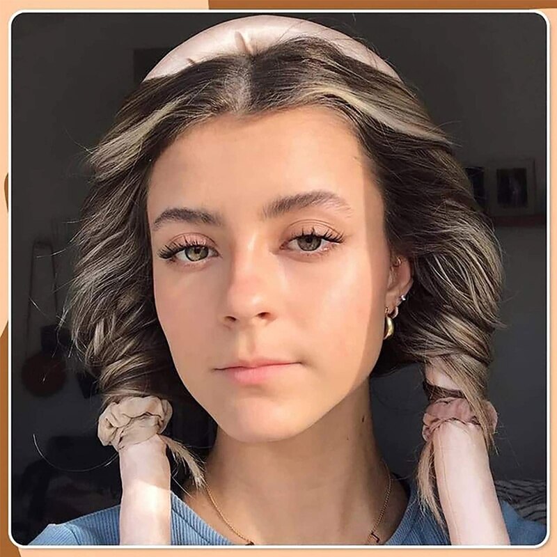 4 Stks/set Lui Curler Set Heatless Curling Staaf Hoofdband Zachte Satijnen Lint Hoofdband Wave Formers Haar Krultang Diy Haar Styling tool