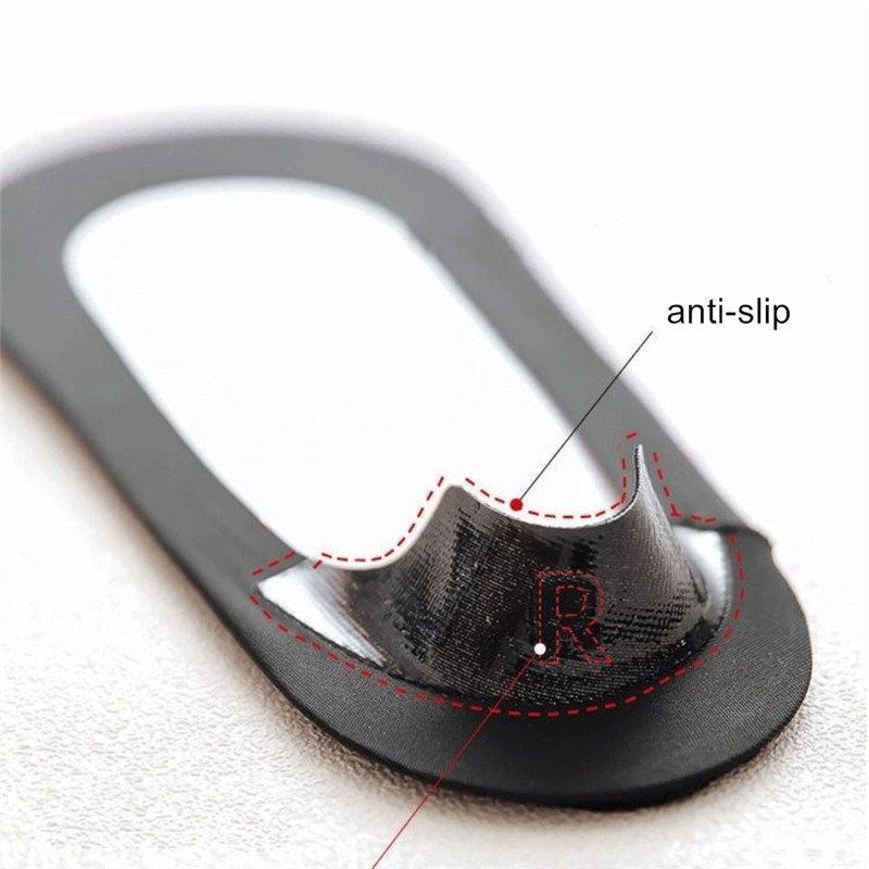 4 Pairs Ice Silk Boat Socks Women&#39;s Invisible Socks Summer Thin Silicone Non-slip Socks with Cotton Bottom