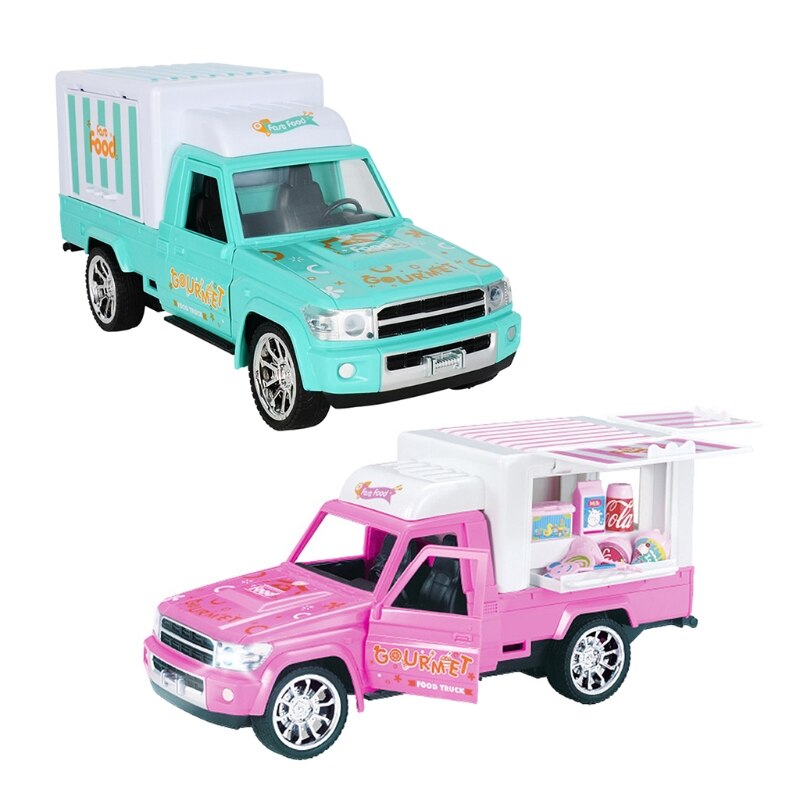 Coche eléctrico ligero con Control remoto para niños, juguete de coche de postre, Cuatro Caminos, helado de simulación