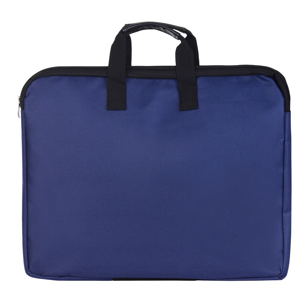 Big Capacity Double Layers Document Holder Zipper File Bag with Handle Waterproof Canvas Handbag for Papers Documents Business