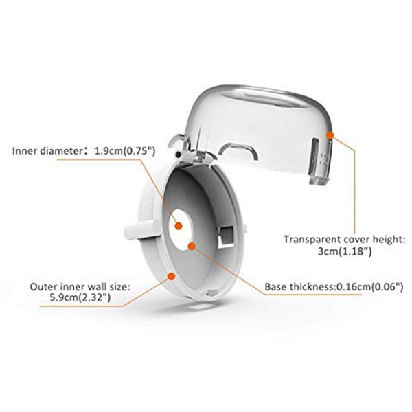 Universal köksspis baby proofing gasknopp täcker (6- pack), spis knob täcker baby säkerhet ugn gasspisskydd lås skydd