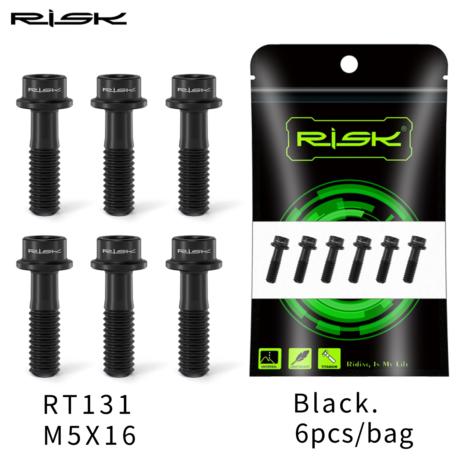 Risiko 6 Stück m5x16mm/m5x18mm Titan Spindel schrauben Schraube Fahrrad Fahrrad MTB Lenker ultraleichte Vorbau feste Schraube Fahrrad zubehör: Lila
