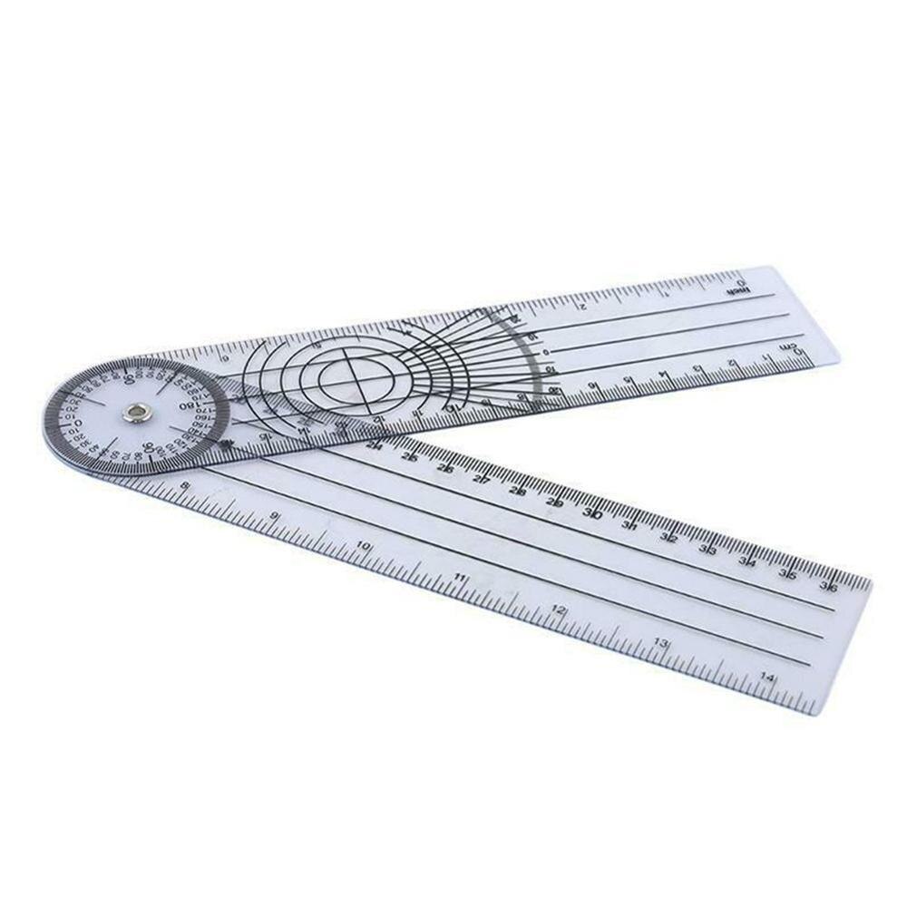 Regla plegable Flexible Coreana de 30cm, multifunción, de plástico, para oficina, escuela, papelería, estudiantes, dibujo, , reglas Y1A7: Default Title