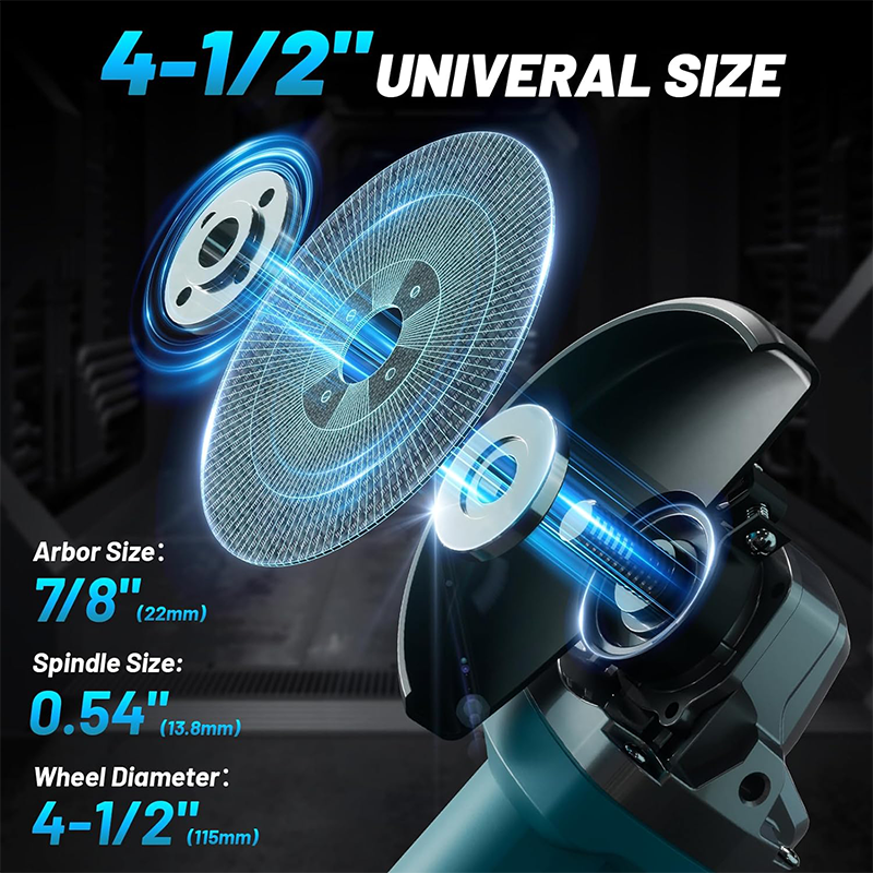Amoladora angular sin escobillas de diosa eléctrica, máquina cortadora y pulidora, herramienta amoladora angular inalámbrica para batería Makita de 18V, 125/100mm