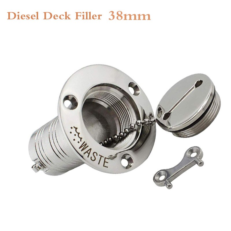 38 or 50mm veneen laitteisto kannen täyttö aisi 316 ruostumaton teräs polttoaine vesi jäte diesel kaasu avaimen korkin täyttö 1-1/2 " ja 2 ": Dieselautanen 38mm
