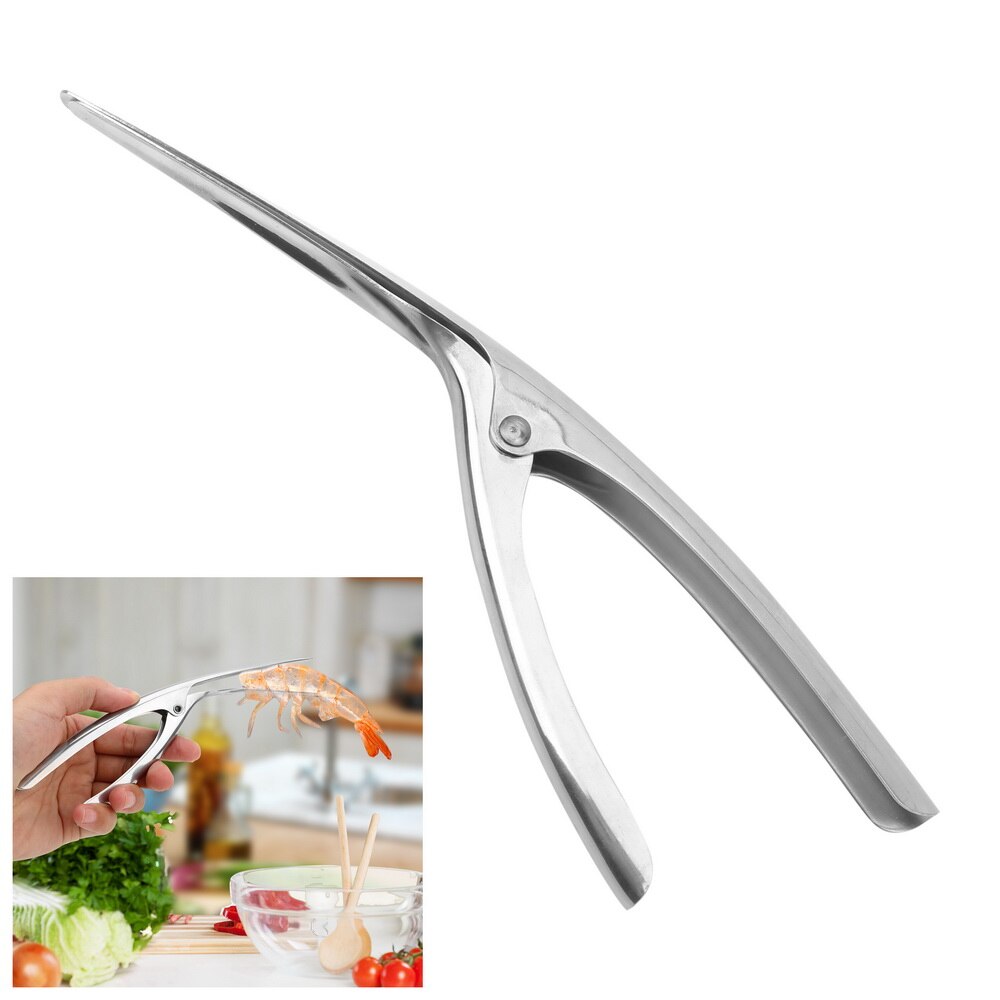 Stainless Steel Practcial Kitchen Tools Prawn Shrimp Deveiner Peelers Shrimp Shell Peel Off Remover Peel Device