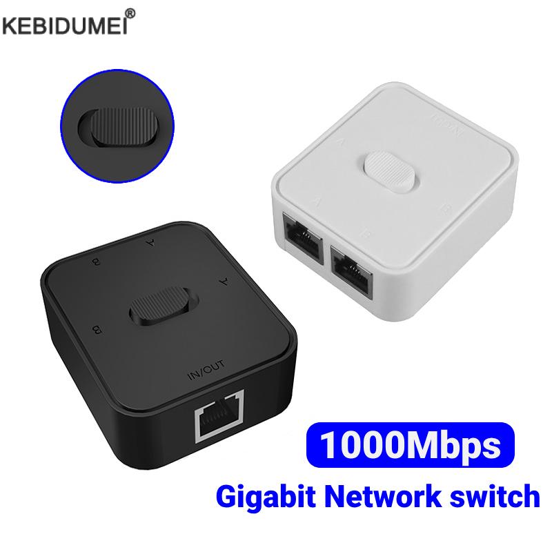 Rozdzielacz RJ45 1000Mbps 1 na 2 adapter Ethernet Przedłużacz Kabla Sieciowego Internetowego Złącze RJ45 robić PC Laptopa TV skrzynka router