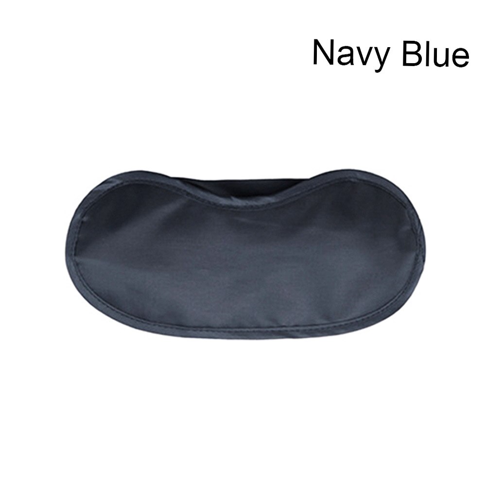 1 pc 9 farver søvn hvile sovehjælp øjenmaske øjenskygge betræk komfort sundhed bind for øjnene skjold rejse øjenpleje skønhedsværktøjer: Marine blå