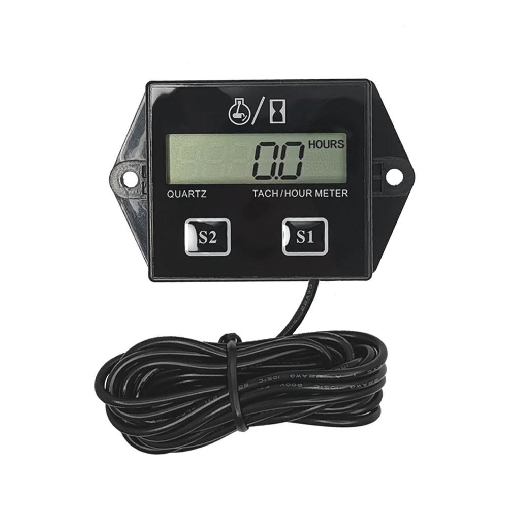 Motorcycle Digital Display rpm meter Motorboat Engine Electronic Tachometer Cafe Racer Motorcycle Digital Gauge Speedometer: Default Title