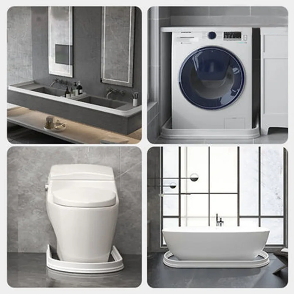 Tira de barreira de água para retenção de banheiro, 50/100/200/300cm, rolha de água para bacia, tira de retenção de água, barra de separação seca e molhada