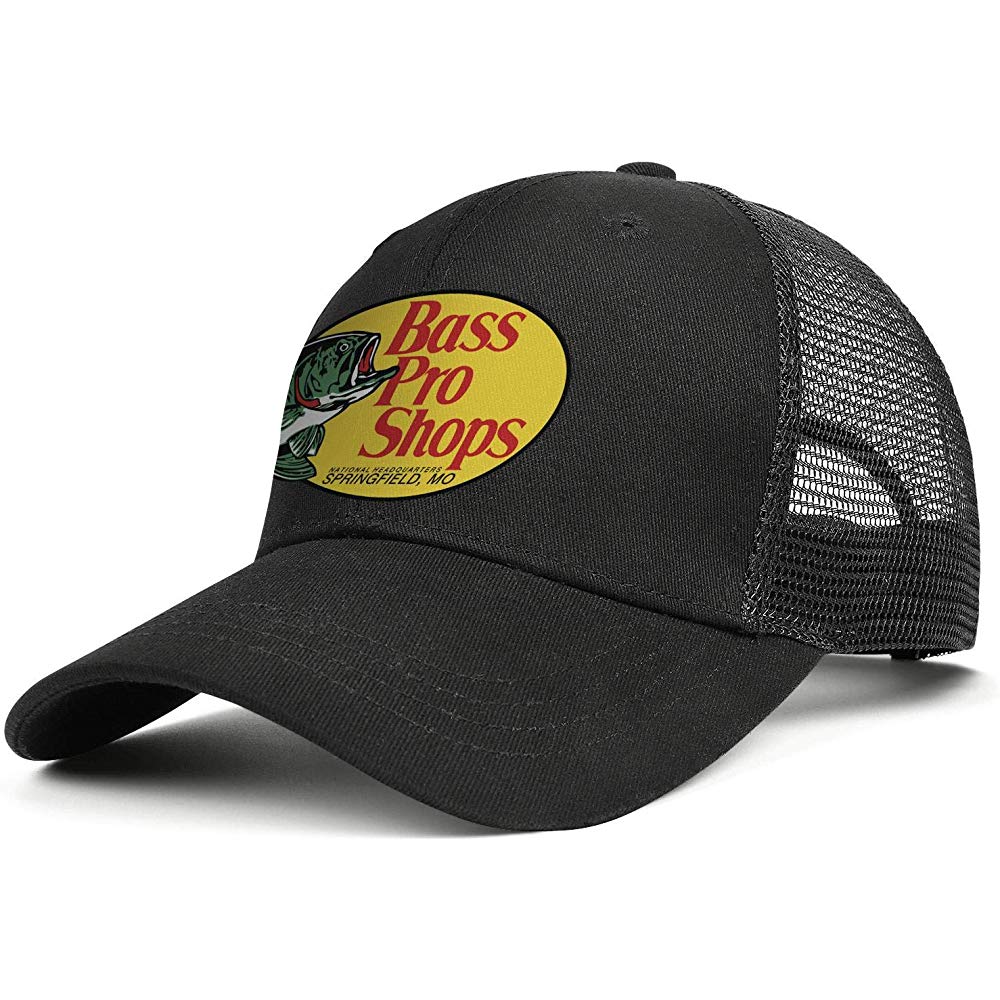 Gorra de béisbol para hombre Unisex con de malla ajustable de capitán BASS-Pro-Shops-Logo-Gorras planas