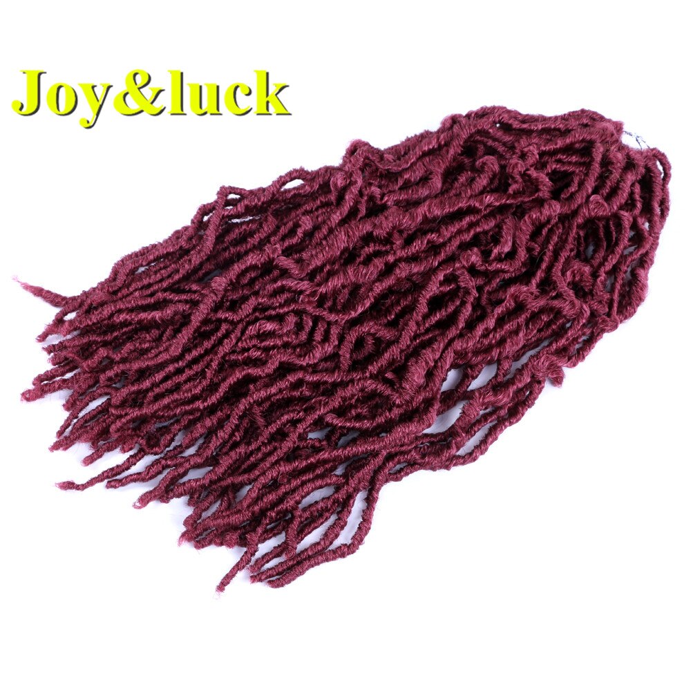 Trenzas de Crochet de Joy & luck Nu Locs, trenzas de pelo sintético de 18 pulgadas para trenzas de mujer: BUG