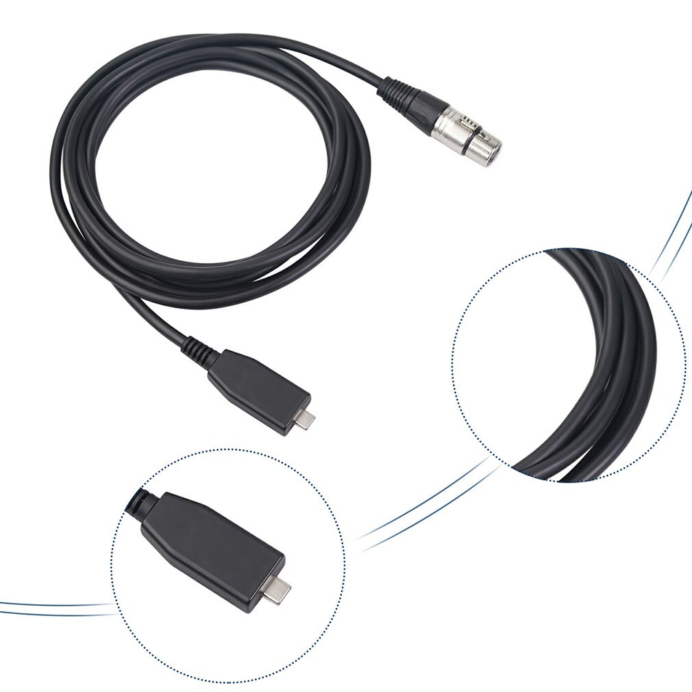 Recording Line Microphone Recording Cable XLR Microphone Cable Recording Line Cable Adapter For Digital Audio 2m