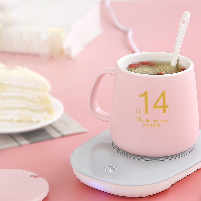 Original portátil taza de grano 220V calentador de calor taza para bebidas tapete mantener la bebida calentador tazas montaña botella de bebé calefacción eléctrica