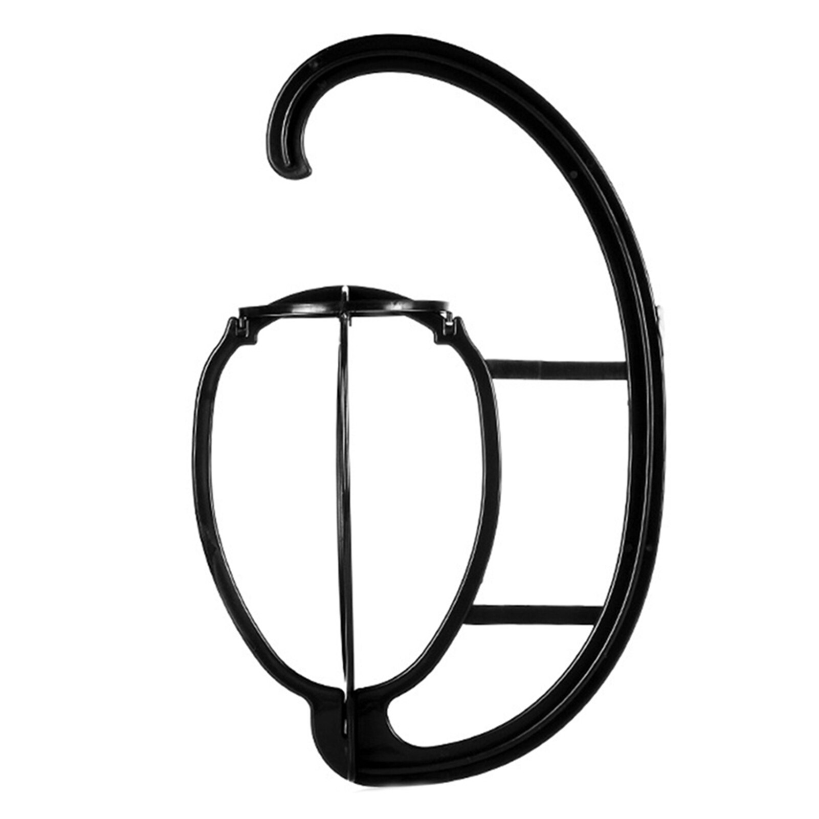 Przenośny peruka wieszak salon fryzjerski wiszące kapelusze uchwyt suszarka stojak peruka akcesoria peruka wieszak stojący zarówno robić noszenia jako długie lub krótkie peruki: czarny