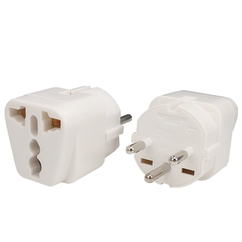 universell il f.eks plugg adapter ac omformer eu oss au uk til israel Egypt 3 pin reisestrømadapter uttak vegglader stikkontakt