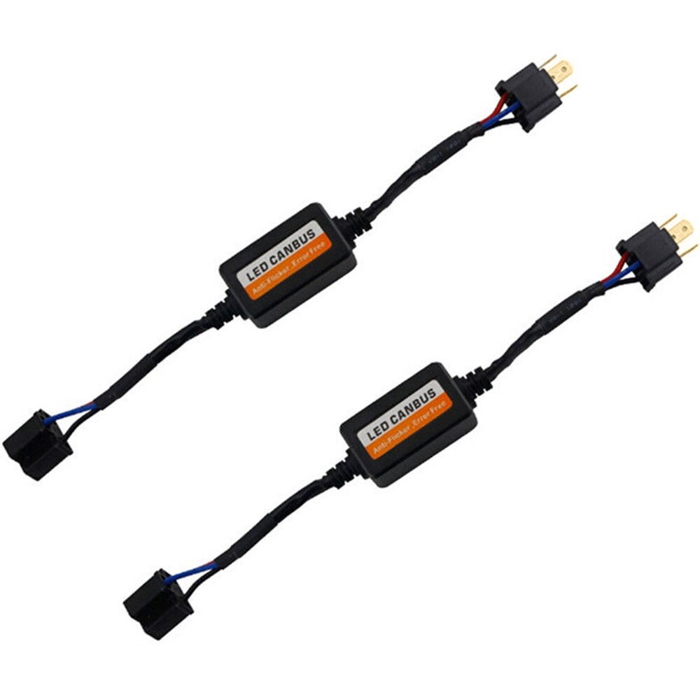 2x H4 Led Headlight Canbus Error Free Anti Flicker Resistor Canceller Decod Wewd H4 Car LED Headlight Decoder